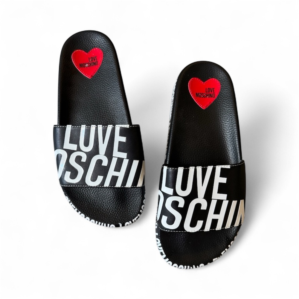Love Moschino Unisex Pool Slides